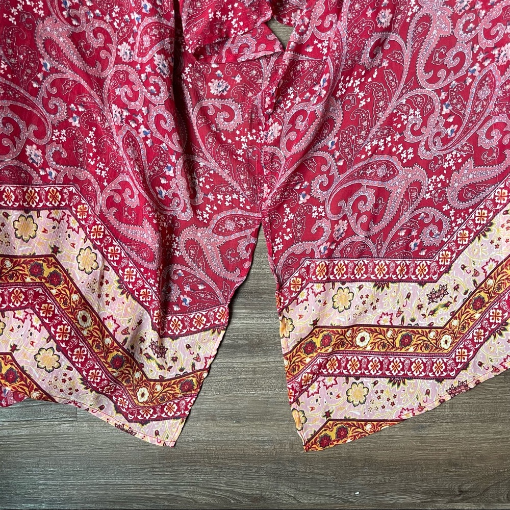 Red Kimono Shawl - Picture 4 of 5